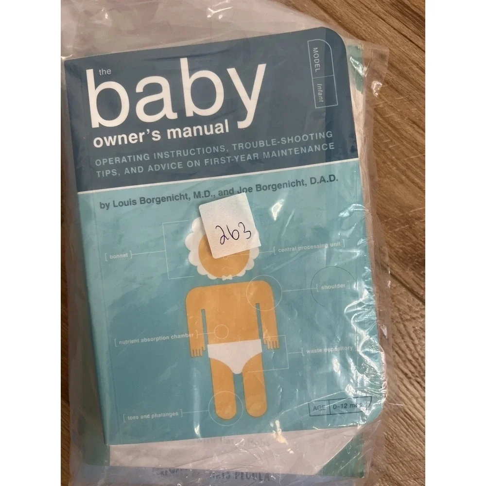 Lot (3) New Parent Baby Book Nursing Birth‎ New Dad Owner's Manual Shower Gift